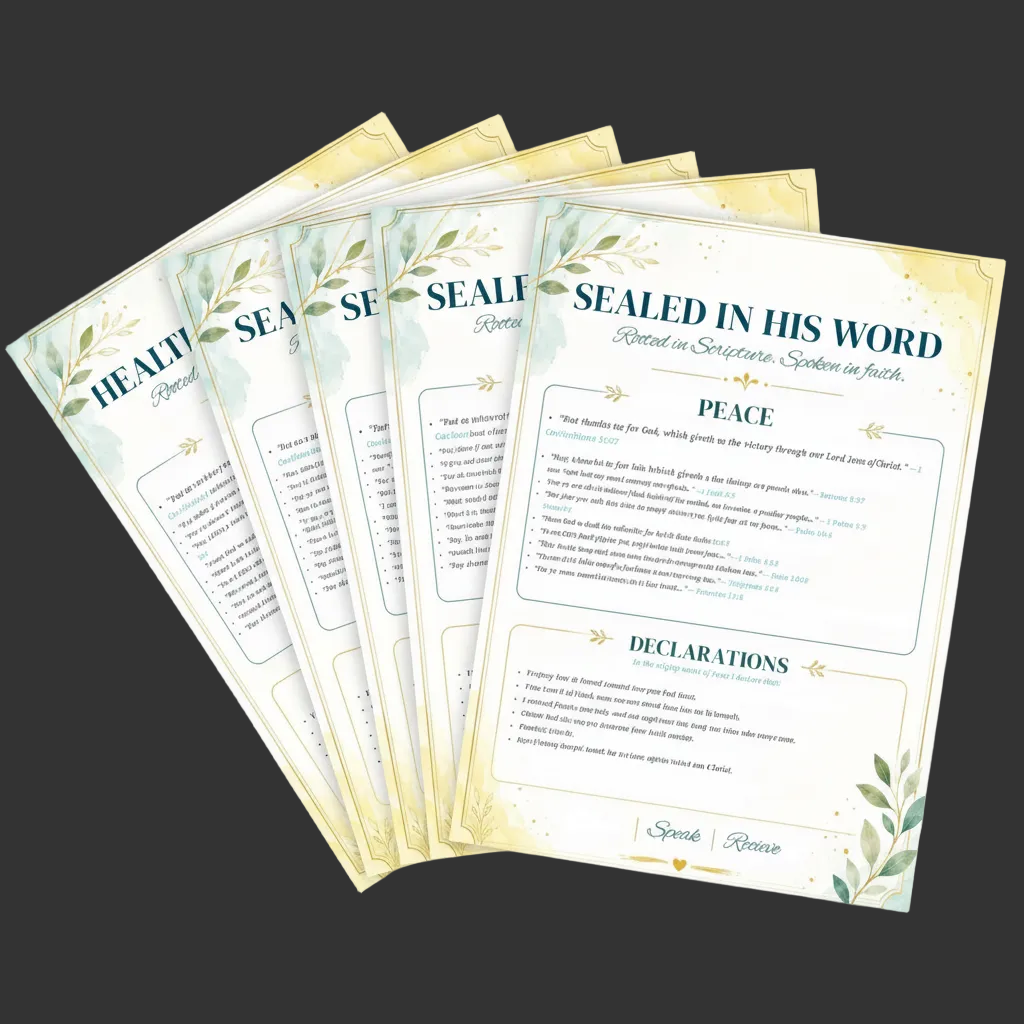 Sealed in His Word — Faith Declaration Cards